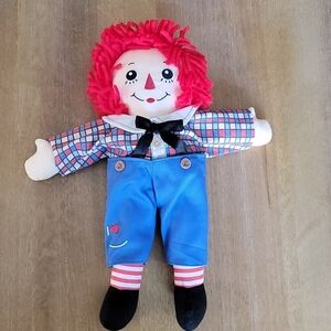 2005 Applause Raggedy Andy Plush Stuffed Doll Toy